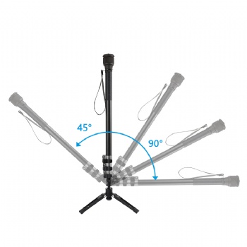 Pro.D420 Monopod with built-in tripod
